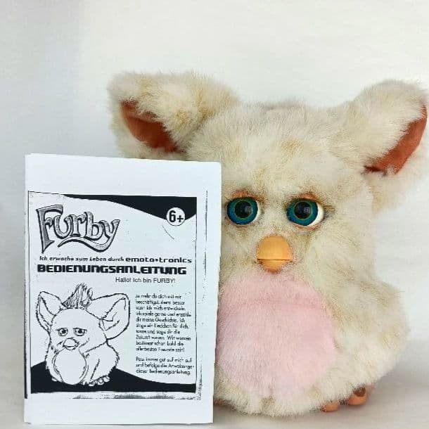 【稼働品】ファービー2 キャラメルシロップ ブルー目 ドイツ語版