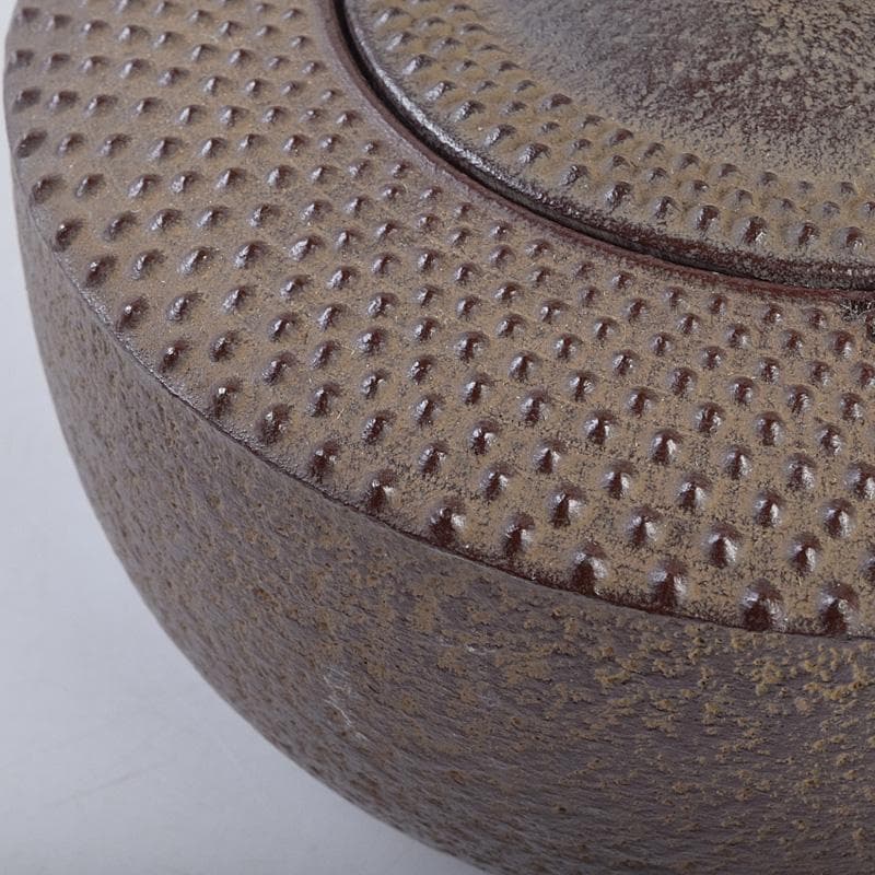 煎茶道具　釜師　菊地政光作　肩霰　銚子　染付山水文替蓋付　共箱　V R9015