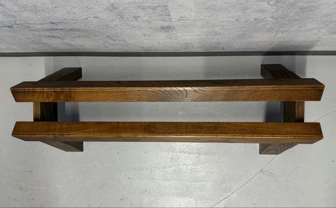 木製　フォームローラー スタンド 楢の木の温もり　セルフケア、ヨガやストレッチに