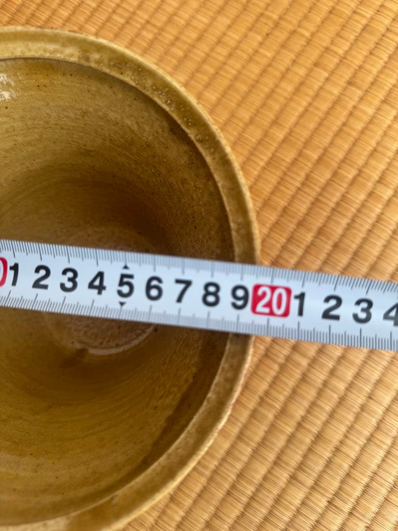 淡々斎☆黄瀬戸末広水指