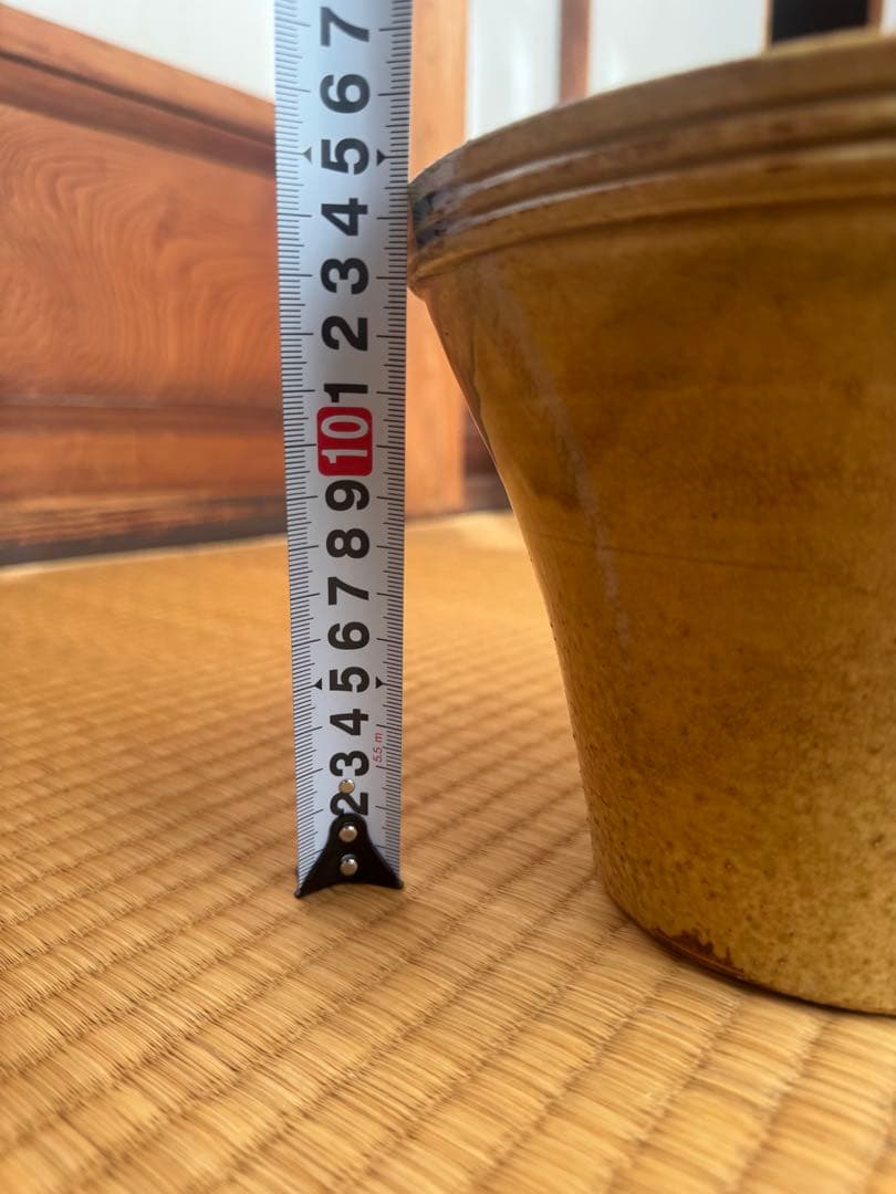 淡々斎☆黄瀬戸末広水指