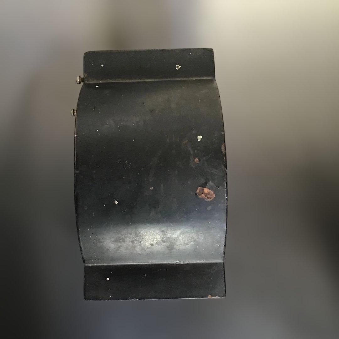 アーチ型ローマ数字置時計　骨董品　アンティーク　鉄製　古時計　置時計