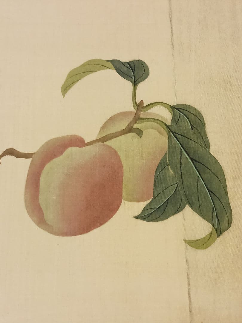 上田耕冲　江戸～明治期　画家　絹本　肉筆　まくり　和