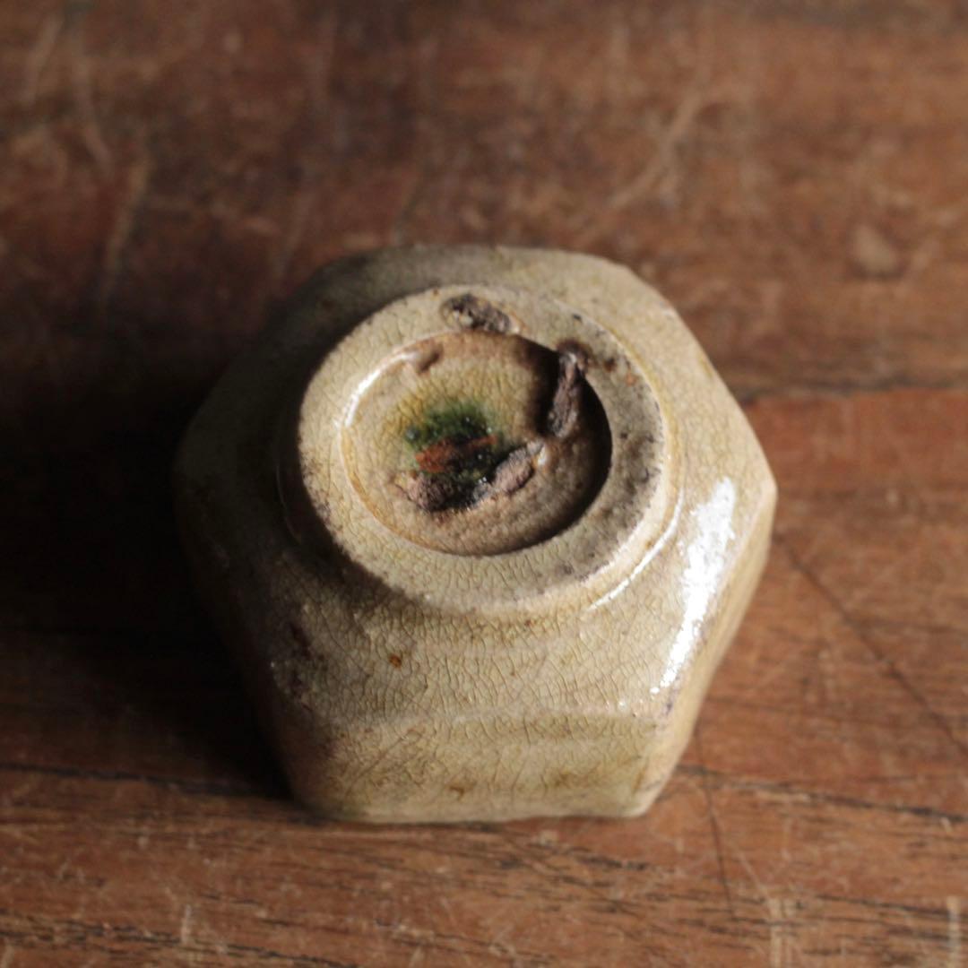 六角 平盃 酒器 盃 ぐい呑み 古美術 古道具 アンティーク