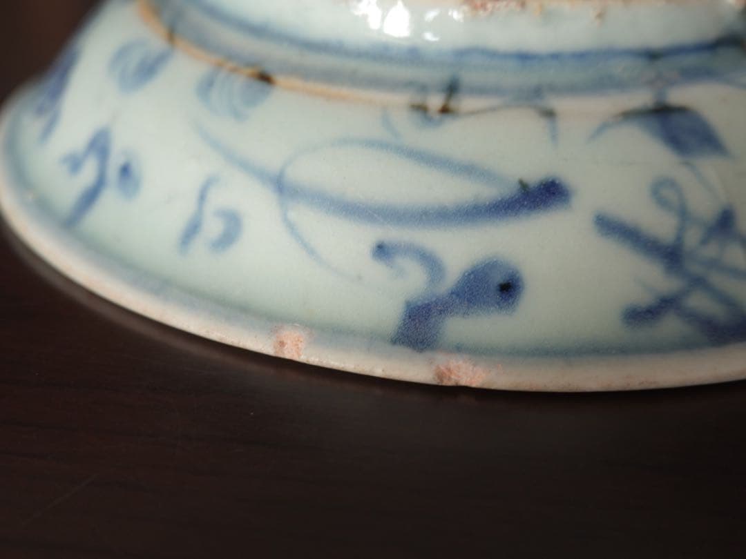 唐物　元時代　染付　神獣文　皿　筆洗　元染付　中国　古玩　鑑賞　景徳鎮窯　古美術