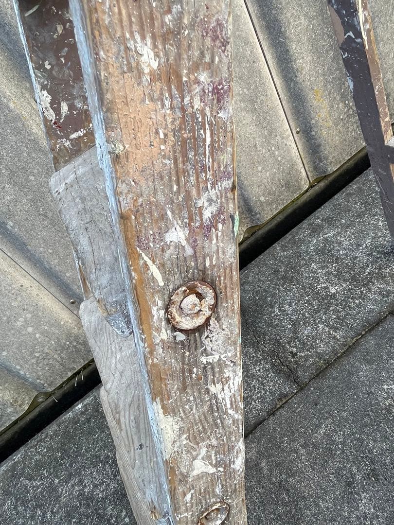 ビンテージ/フランス製/木製/大型/ラダー/脚立/ディスプレイ/店舗什器/①