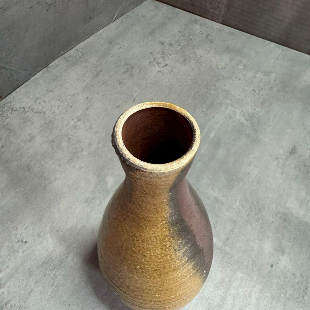 備前焼 矢部篤郎 一輪挿し 花入 共箱・共布・略歴付き 人気作家