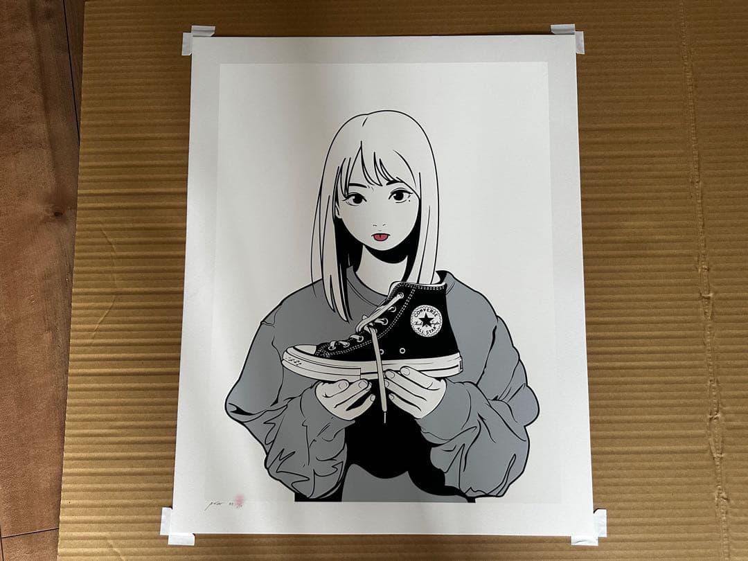 「履かないの？」Black×Black シルクスクリーン