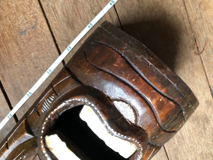 ハワイ　ハワイアン　ティキ　木彫り　オブジェ　置物　アロハ