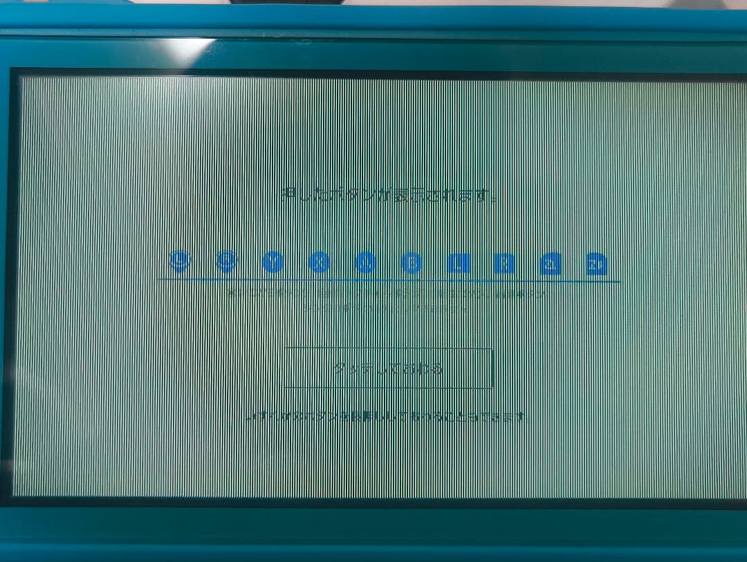 Nintendo Switch Lite ターコイズ　液晶のみ不良