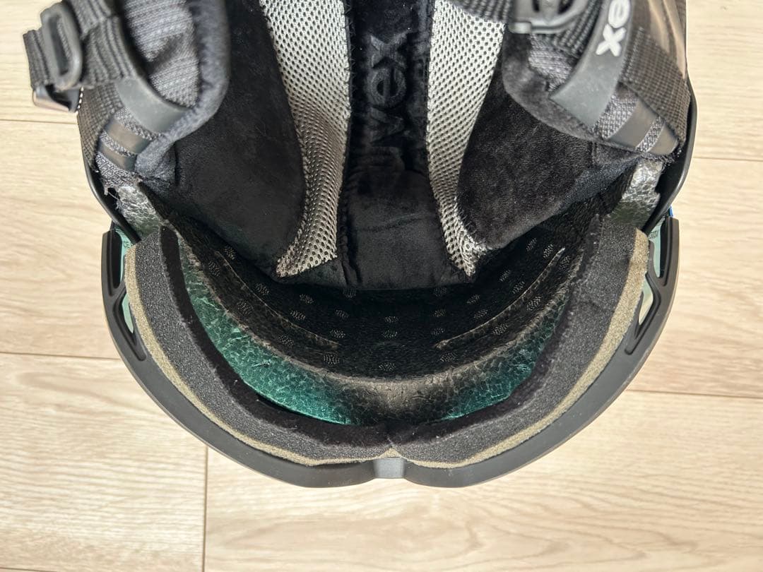 uvex ブラックヘルメット オレンジレンズ