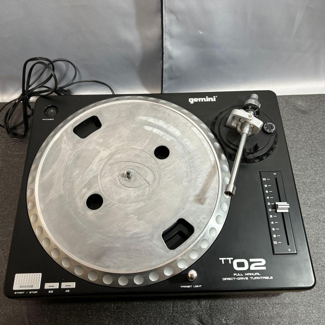 動作品 Gemini TT02 ターンテーブル DJ 音楽 ストレートアーム