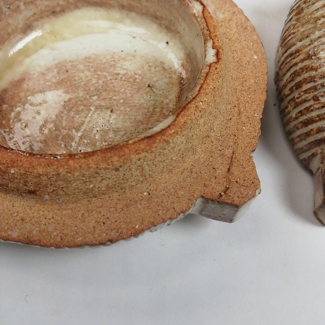 Ｗ９６　香合　『萩　糸巻　香合』『十二代　田原陶兵衛 造』　共箱　茶道具