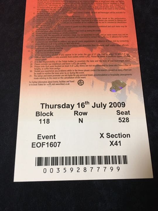 マイケルジャクソン 【座席連番】 THIS IS IT ライブツアーペアチケット