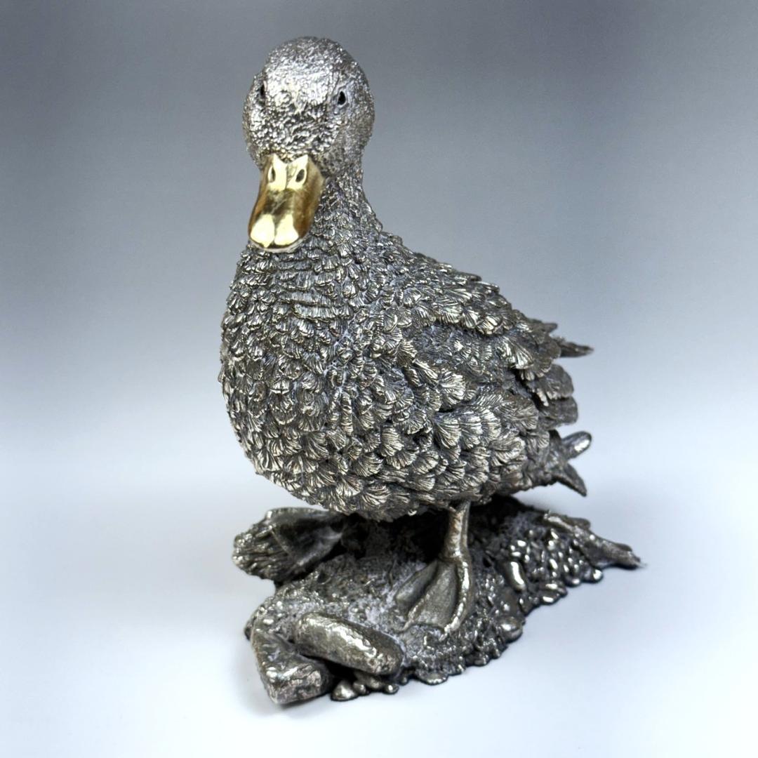カントリーアーティスト スターリングシルバー アヒル 635g 英国 純銀張り
