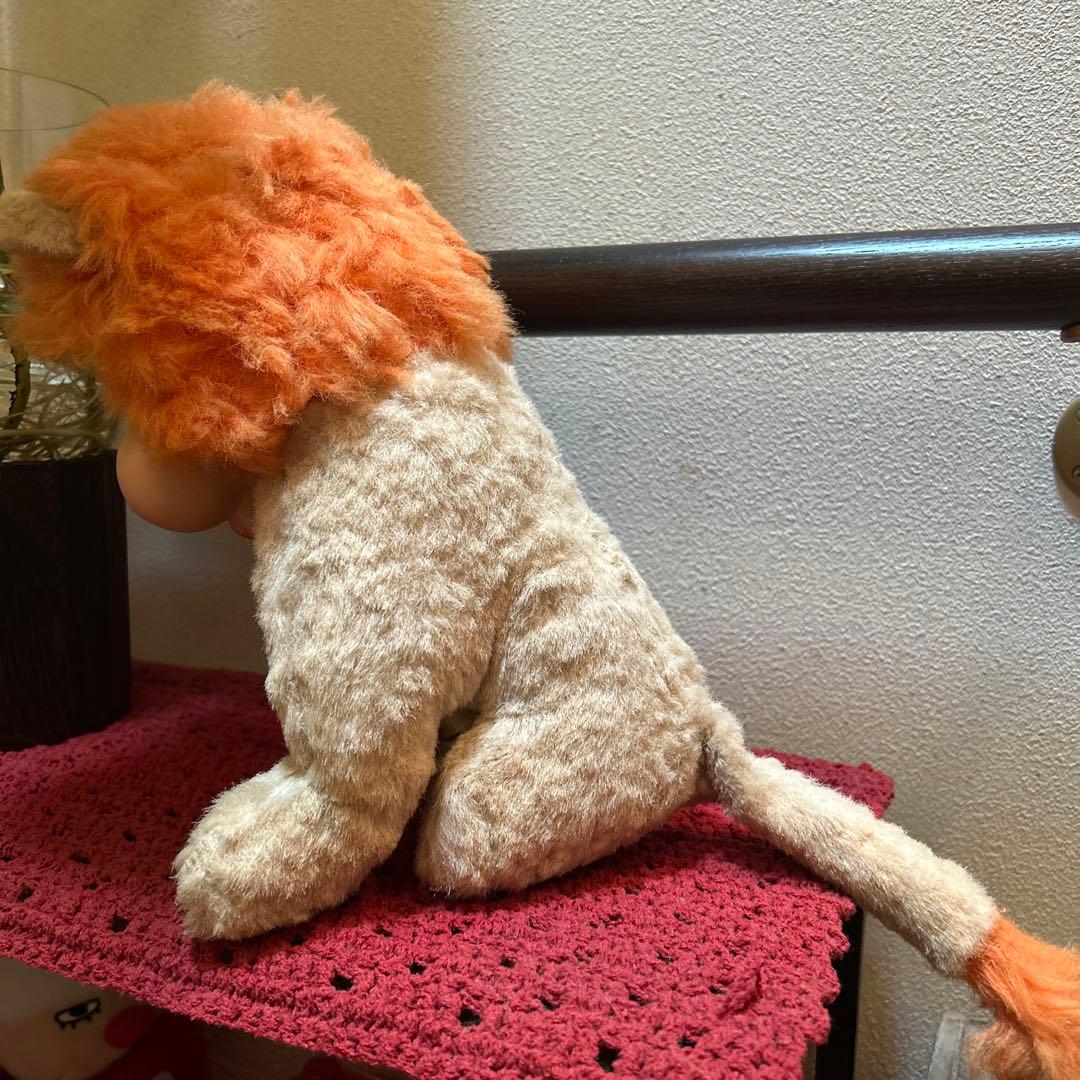 ラシュトン　ラバーフェイスドール　ライオン アンティーク