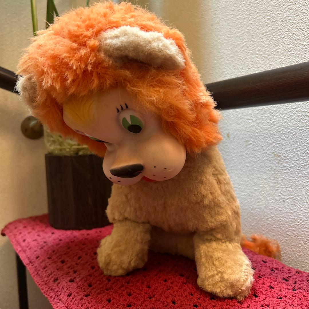 ラシュトン　ラバーフェイスドール　ライオン アンティーク