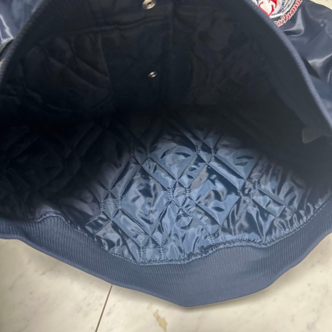 希少　タグ付新品　西武ライオンズサテンベースボールジャケットマジェスティック　L