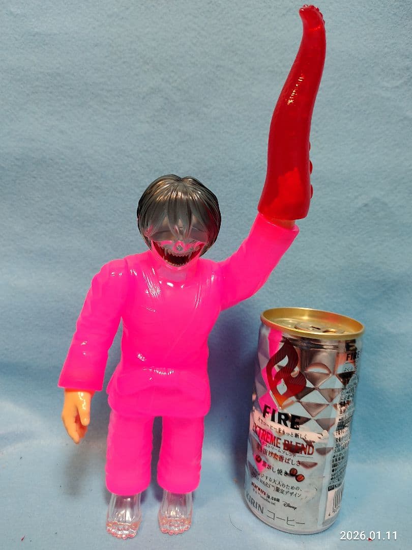 ピンクトイズ スーフェス タコ足ソフビくじ 当たり口裂け柔道女透明妖怪おばけ幽霊