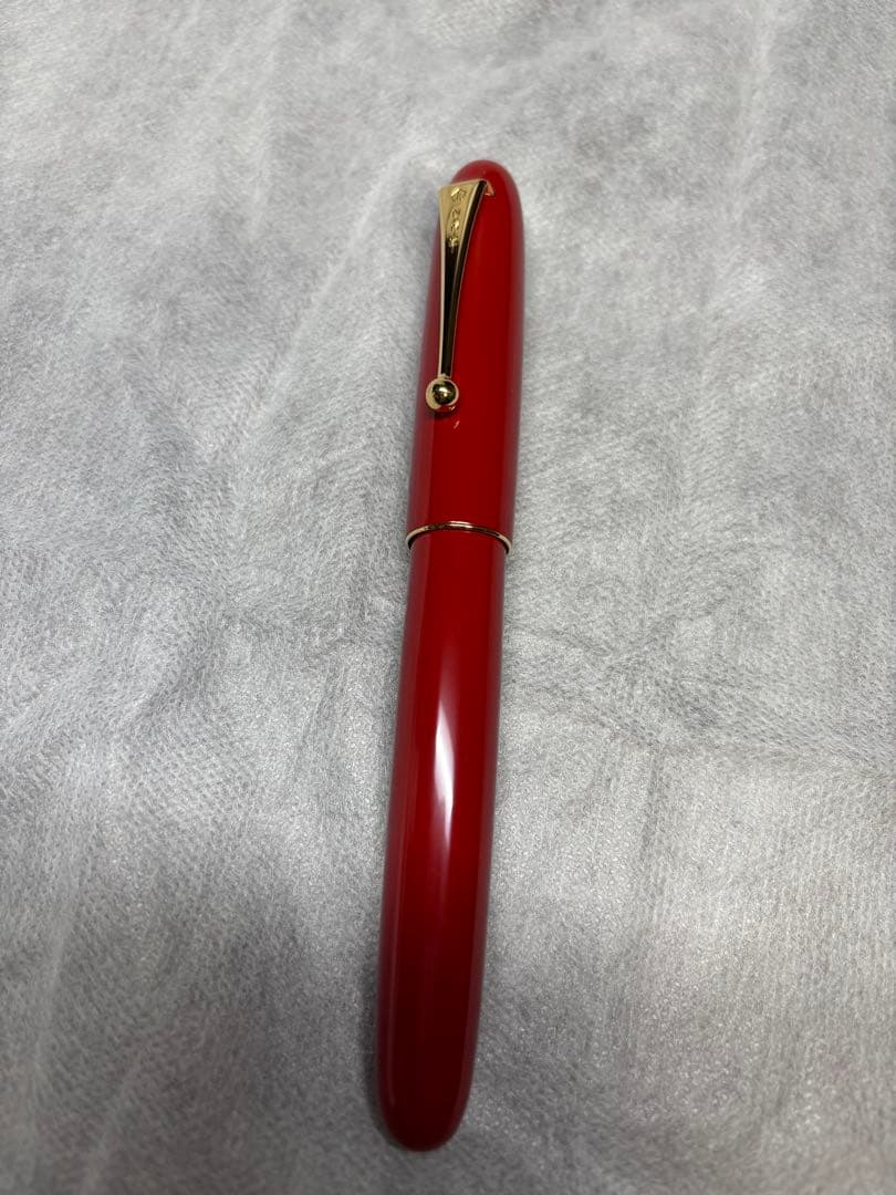 Namiki 赤 万年筆 木箱付き　ペン先20号のB（太字）