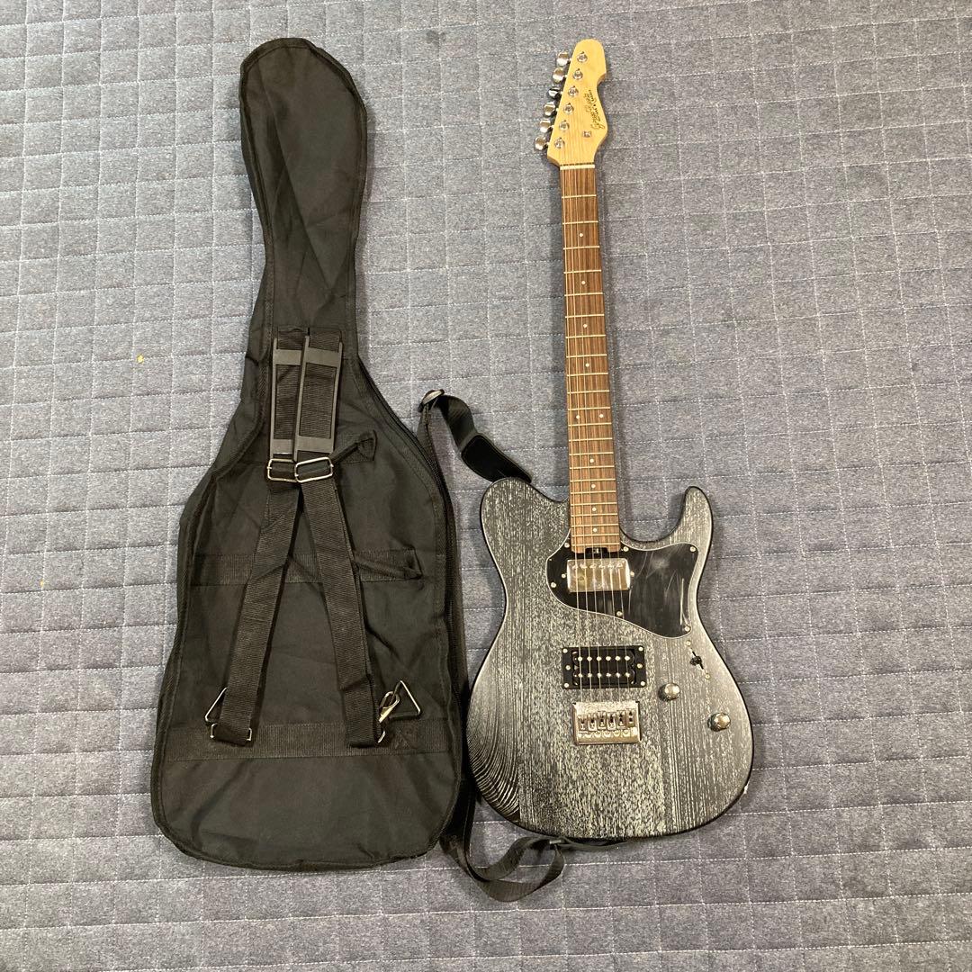 wifol！エレキギターGrass Roots ブラック ストラップ付き