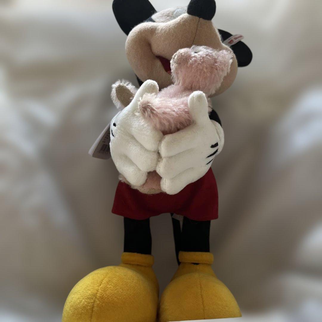 新品　シュタイフ　ディズニー　ミッキーマウス　ミッキーマウスとテディベア　桜