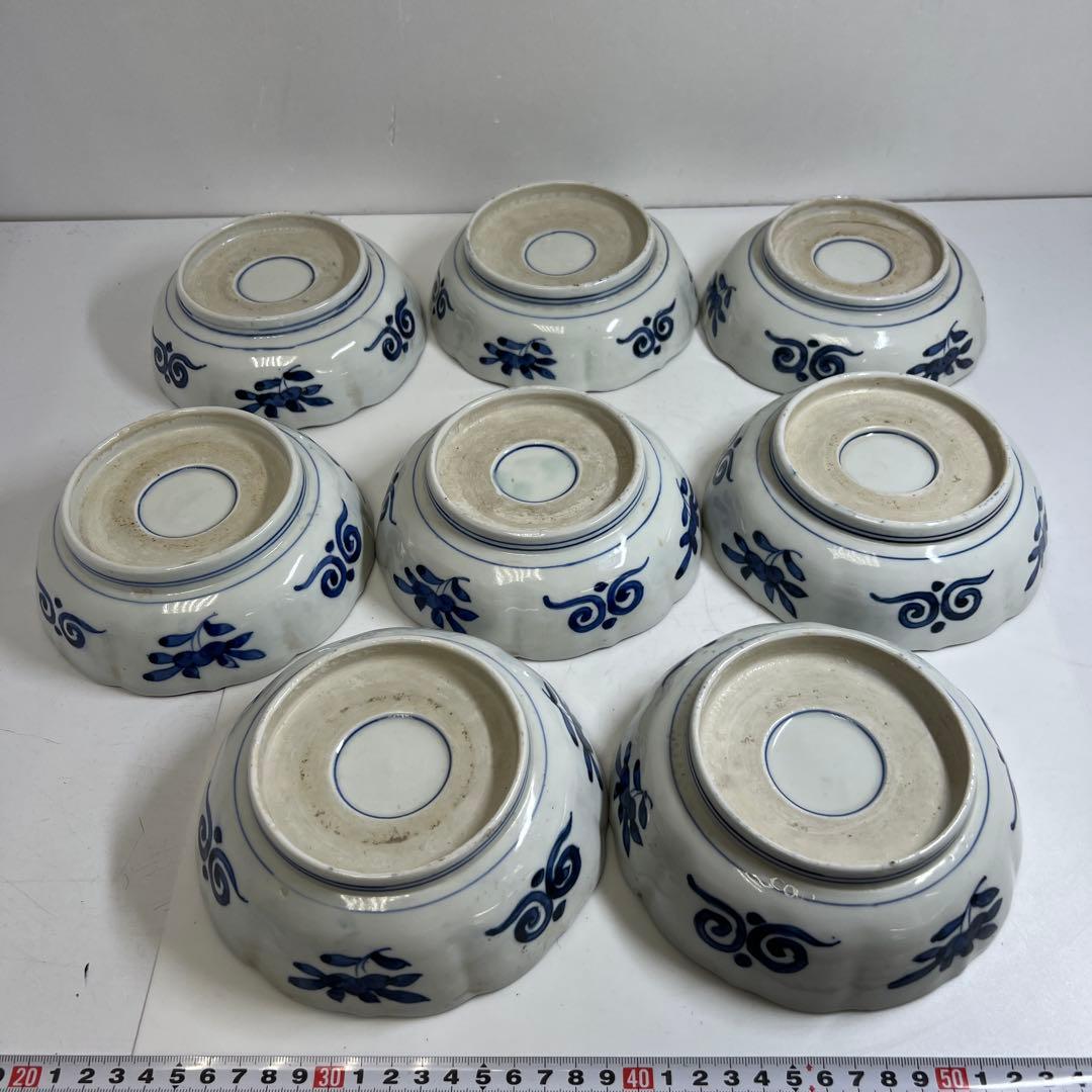 古伊万里　膾皿　17枚　直径15.2㎝　東な7-1201②