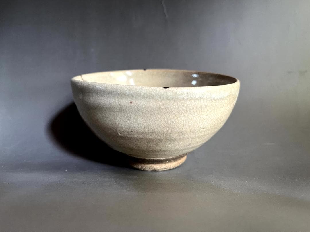 茶碗■御深井茶碗 おふけ 御深井釉 江戸期 灰釉 お茶道具 時代物 骨董品■