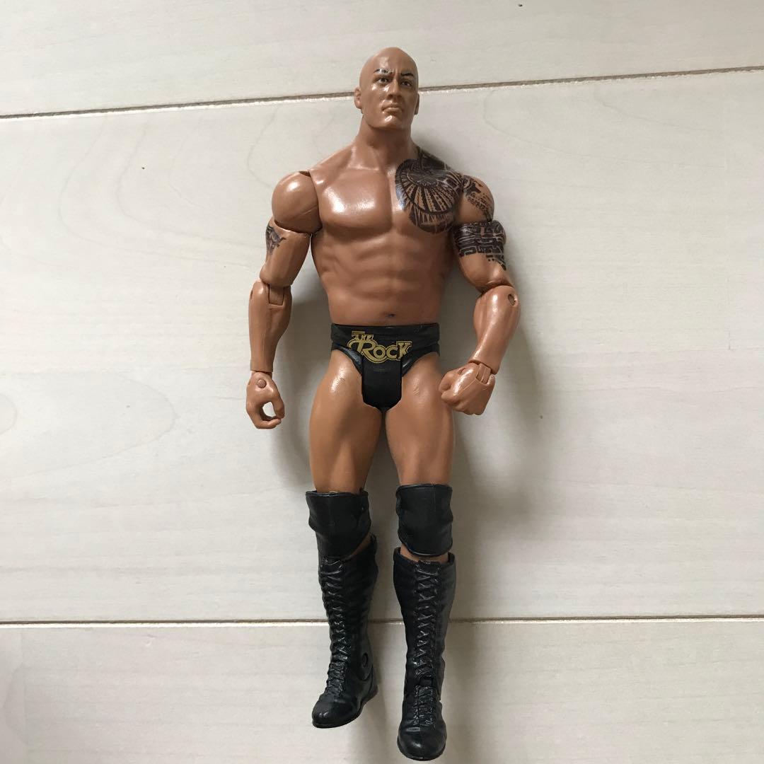 マテル　WWEリング ジョン・シナ ザ・ロック フィギュアセット