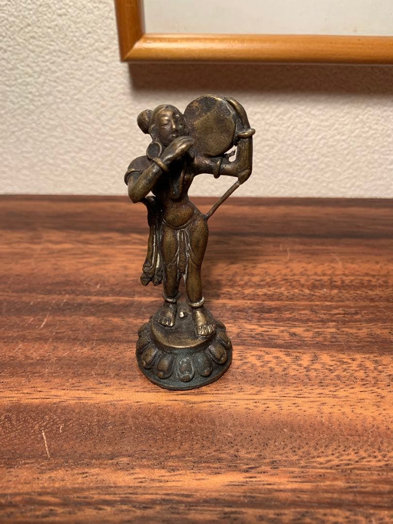 インド 真鍮 女神 ドクラ ヒンドゥー教 4体セット 古美術 19世紀