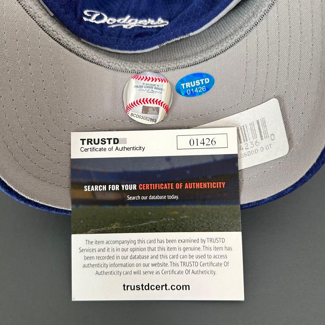 大谷翔平選手直筆サイン入りCAP ロサンゼルスドジャースキャップ　＊カードセット