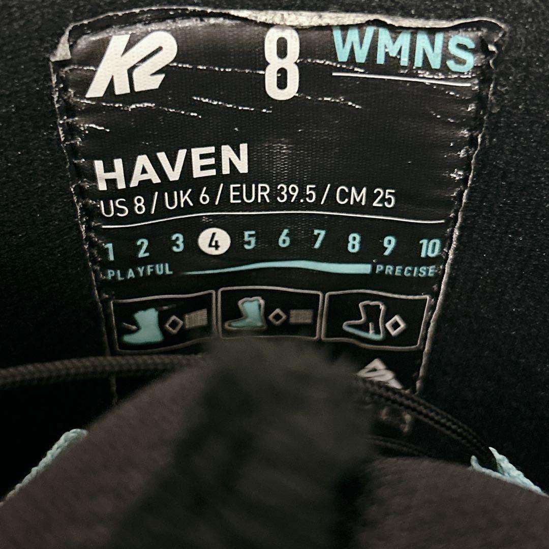 【美品】K2 スノーボードブーツ HAVEN ヘブン 25.0
