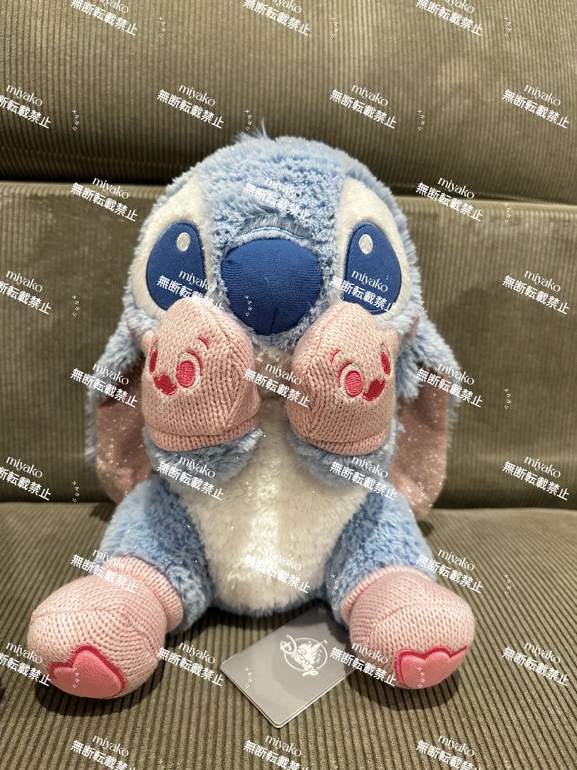 ディズニー スティッチ ぬいぐるみ　winter white & shy