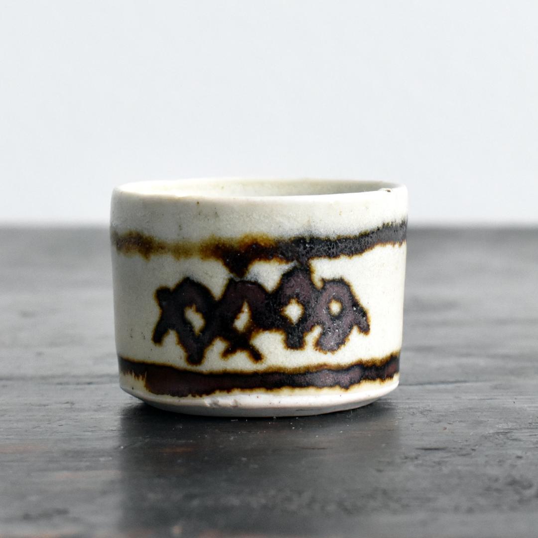 バーナード リーチ リーチポタリー 鉄絵エッグカップ イギリス セントアイヴス