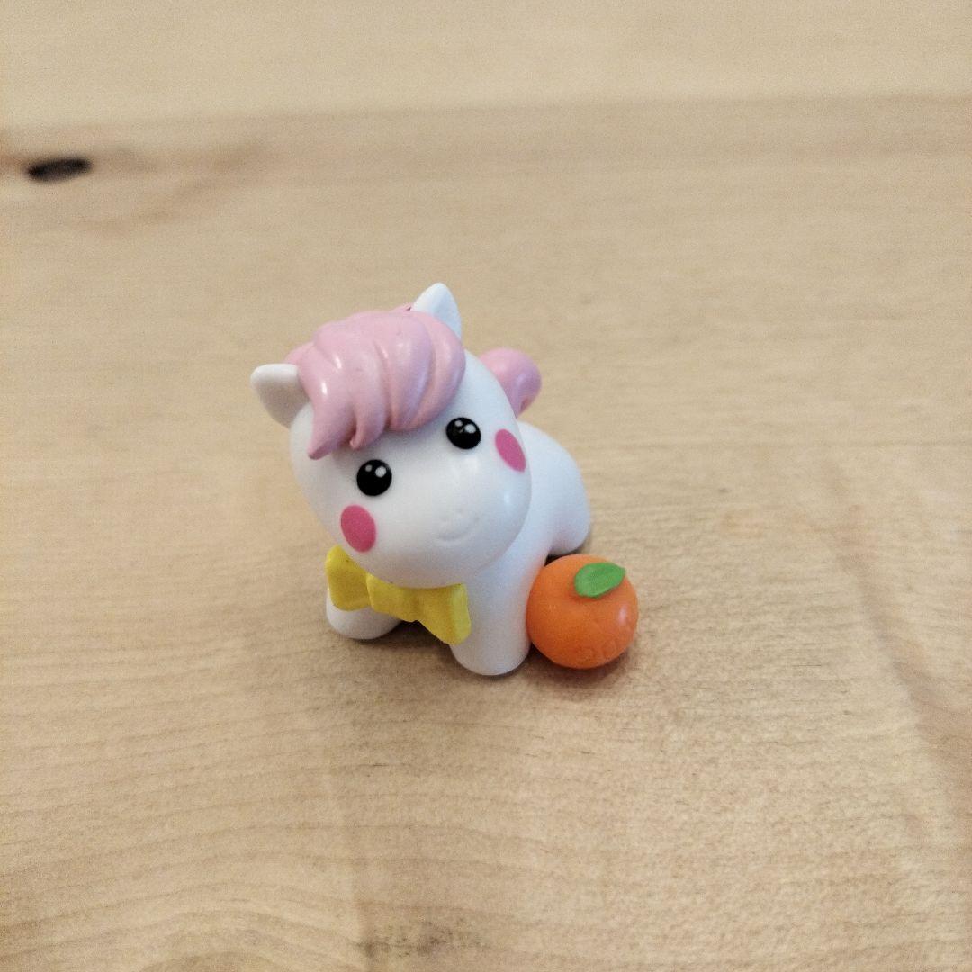 ユニコーンフィギュア オレンジ付き