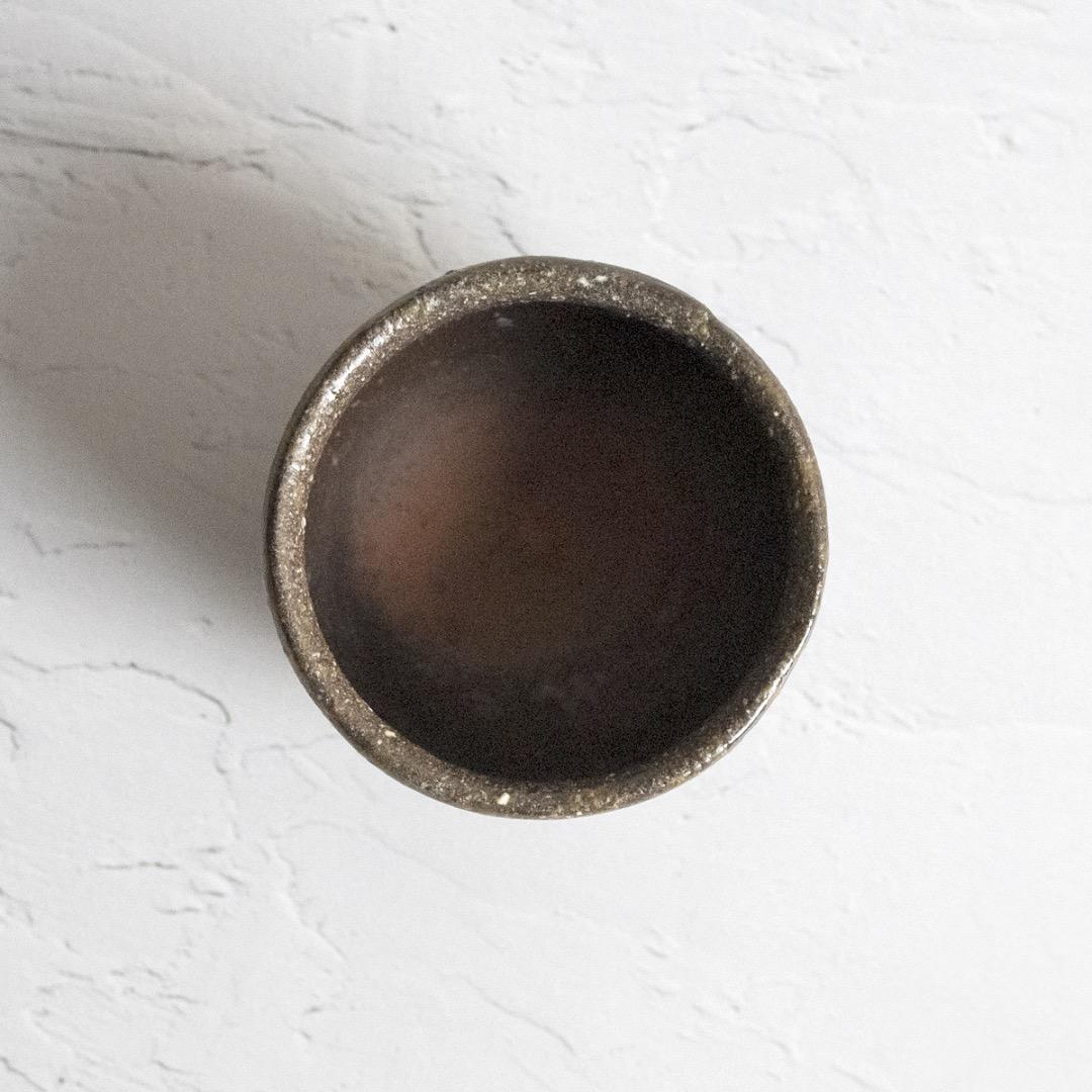 常滑焼 人間国宝 三代目 山田常山 造 ぐい呑み 箱付き｜骨董 アンティーク