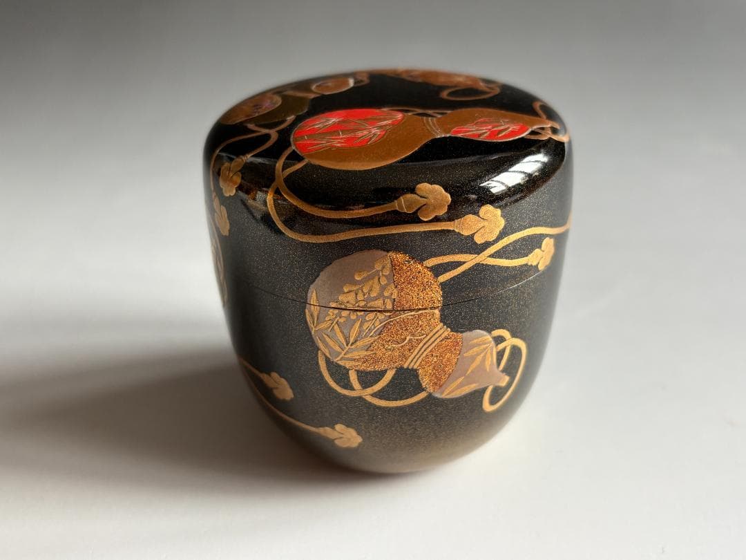 中村宗悦　六瓢蒔絵　大棗　薄茶器　茶道具