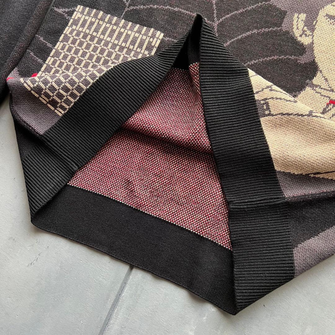 希少グラニフ 中村佑介 Re:繋がる ウォッシャブルジャカードニットL アジカン