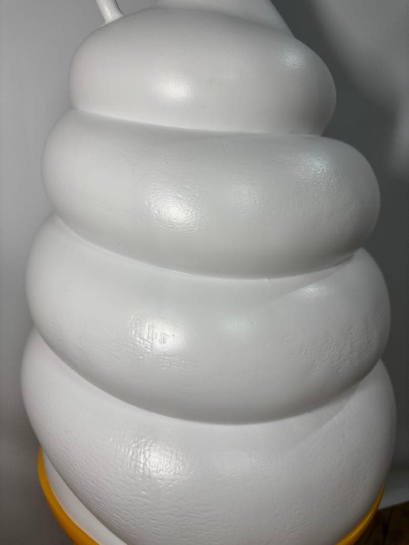 ◆未使用◆点灯確認済◆日世のコーン　ソフトクリームディスプレイ　照明　看板