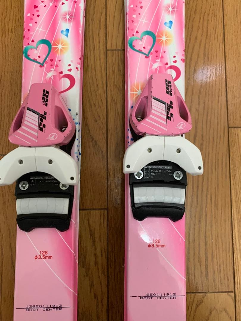 スキー３点セット 126cmスキー板 ブーツ ストック