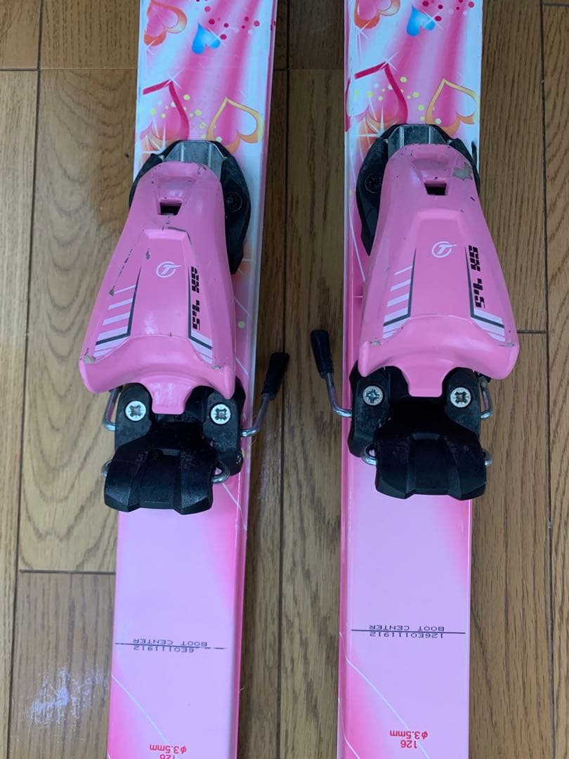 スキー３点セット 126cmスキー板 ブーツ ストック