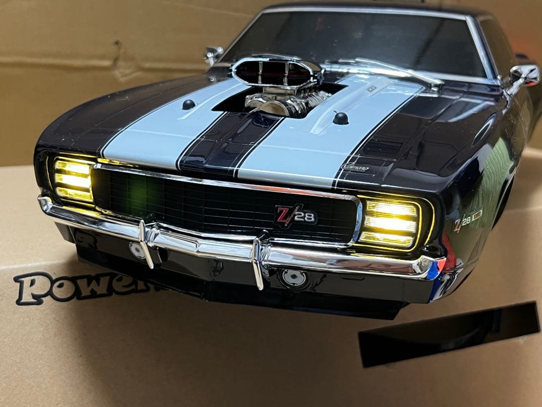 京商 Z28カマロ 550モーター カスタム塗装 LED プロポ付きセット安売り