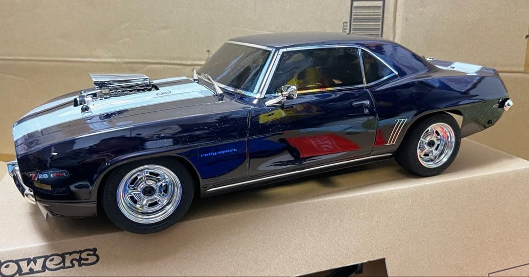 京商 Z28カマロ 550モーター カスタム塗装 LED プロポ付きセット安売り
