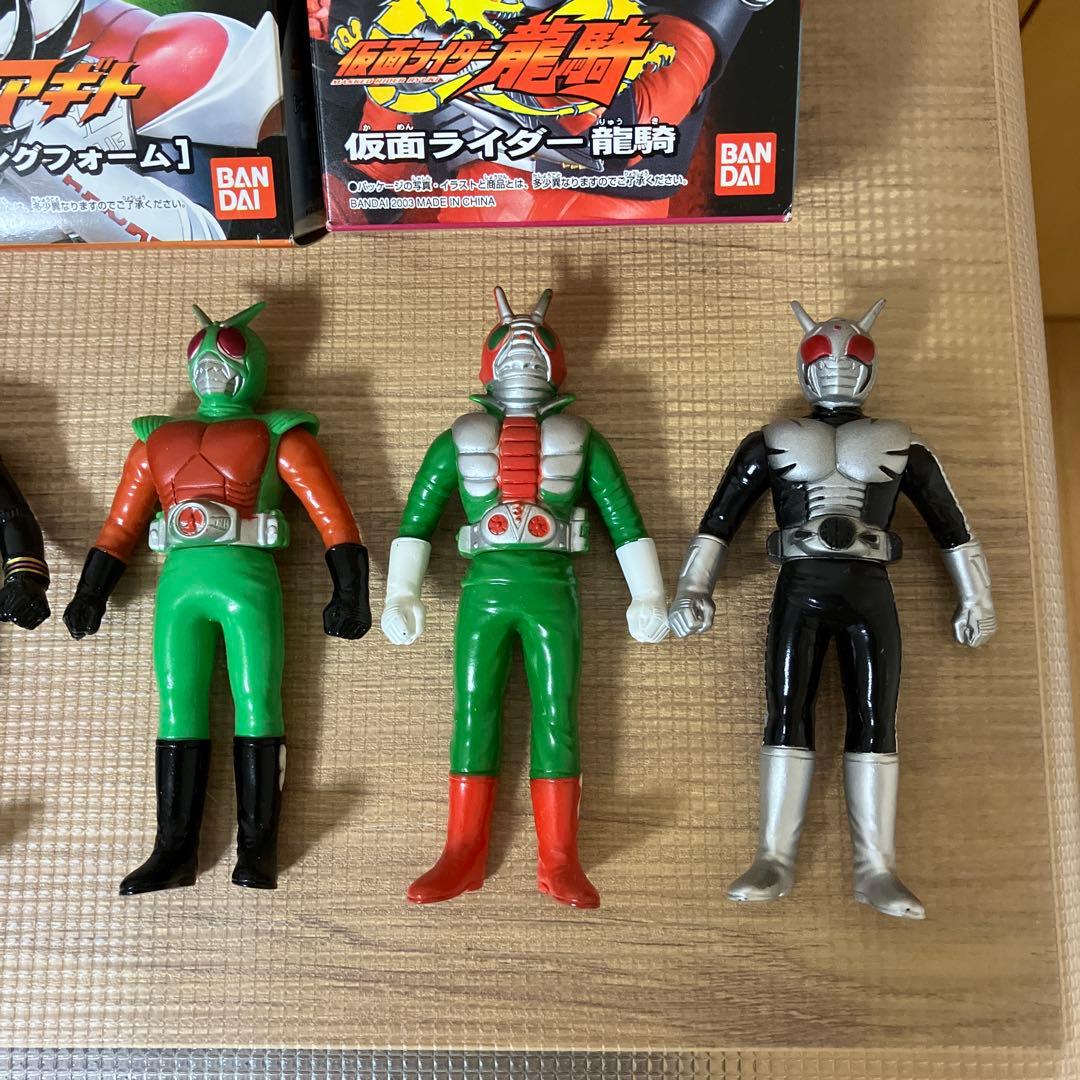 仮面ライダー ライダーヒーローシリーズ ソフビ 箱入り30体 箱無し10体