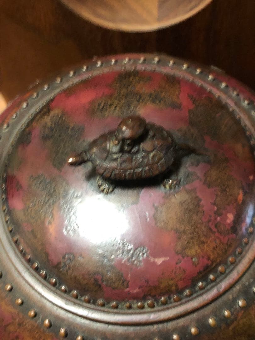 本間琢斎の水差（水指）年代（初代）銅製