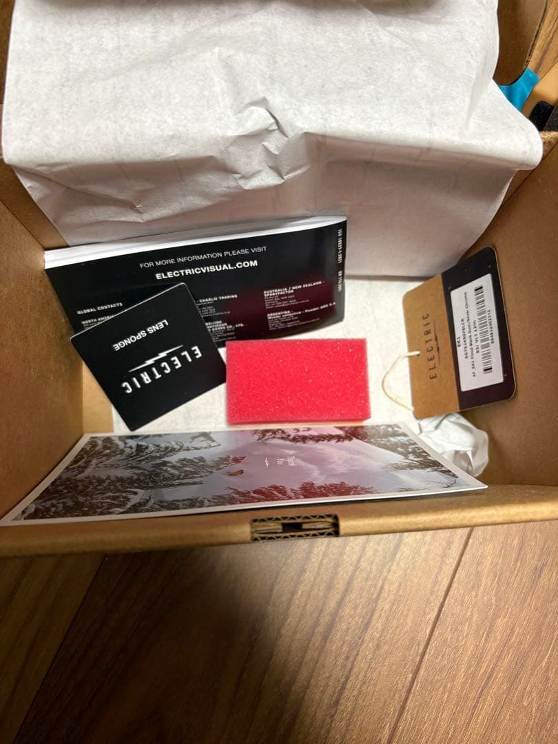 美品 Electric EK1 ゴーグル Flood Black Gum