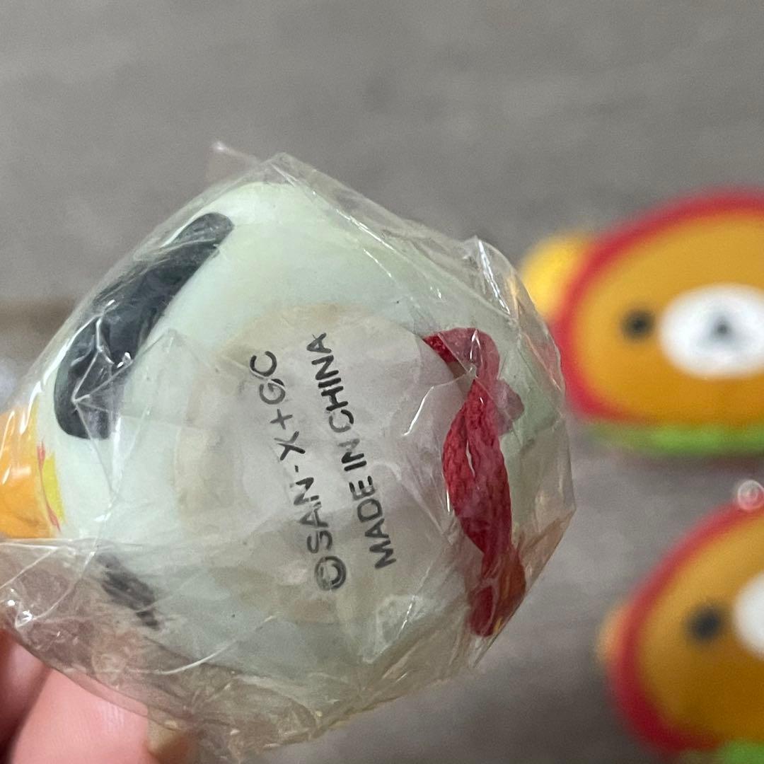 リラックマ　お外でごろん　おでかけマスコット　てんとう虫　苺　おまもり　カフェ