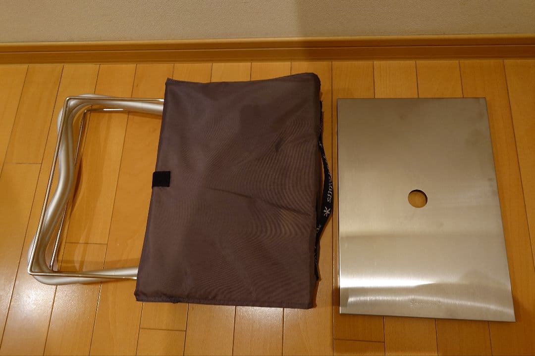 【使用2回】スノーピーク 焚火MYテーブル ステンレス トレー付
