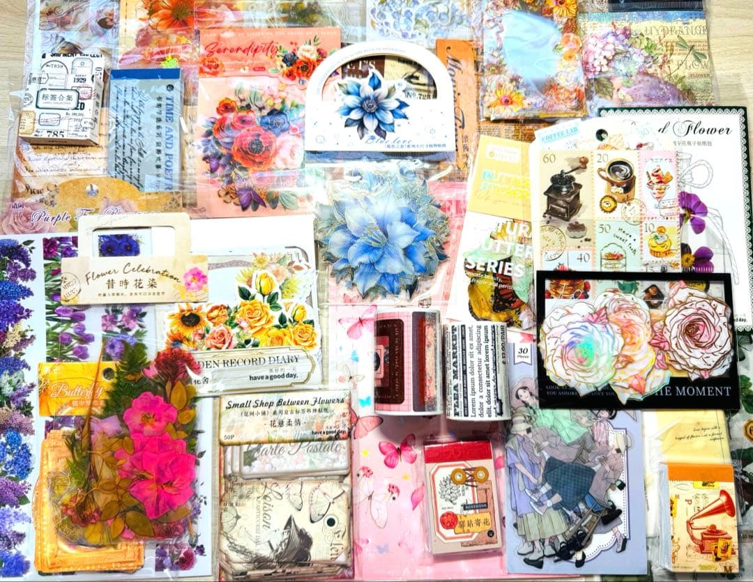 最終!!海外マステ☆中古68巻+新品10巻他まとめ売り コラージュ素材等