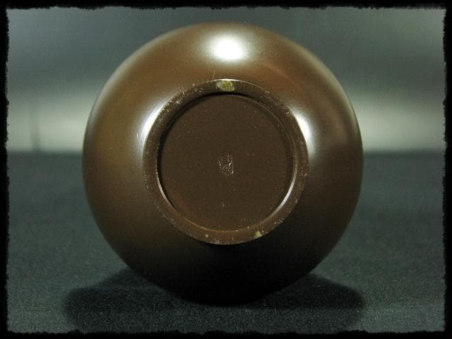 根来 茂昌 唐銅 鶴首 花入 釜師遠州流職方 師香取正彦 茶道具花器 f159